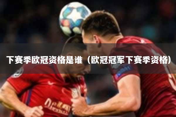下赛季欧冠资格是谁（欧冠冠军下赛季资格）